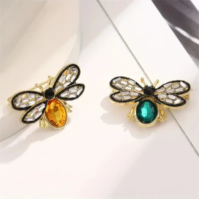 Elegant Zircon Bee Brooch/Pin